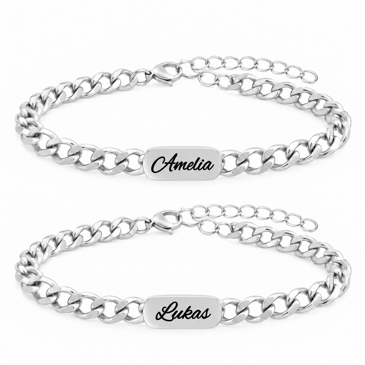 Bracciale cubano con incisione