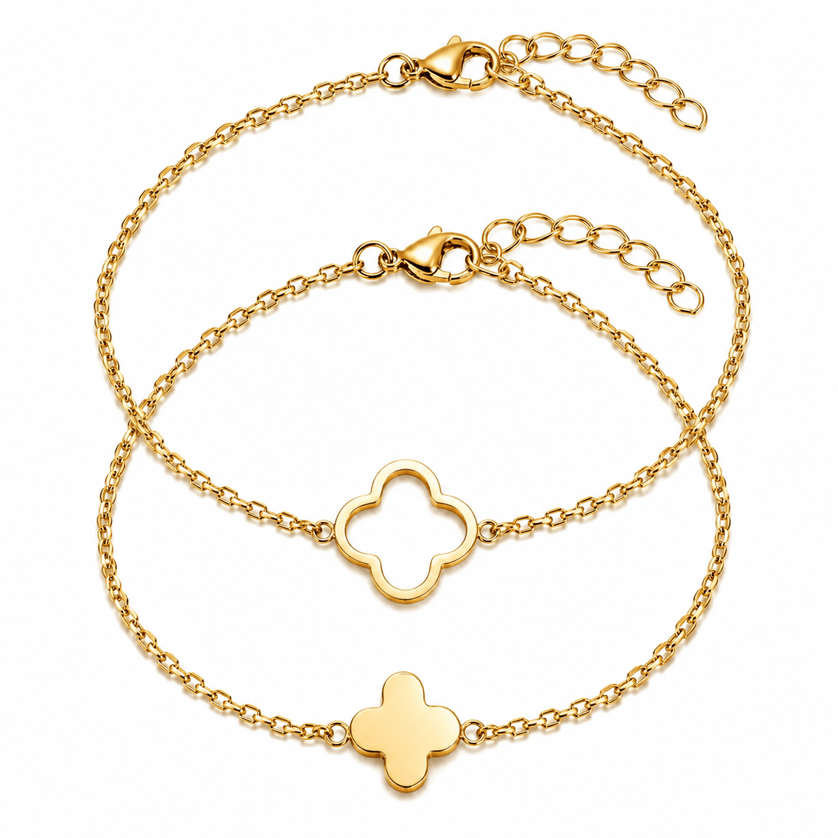 Mutter-Kind Armband Set mit Klee - OTANTO