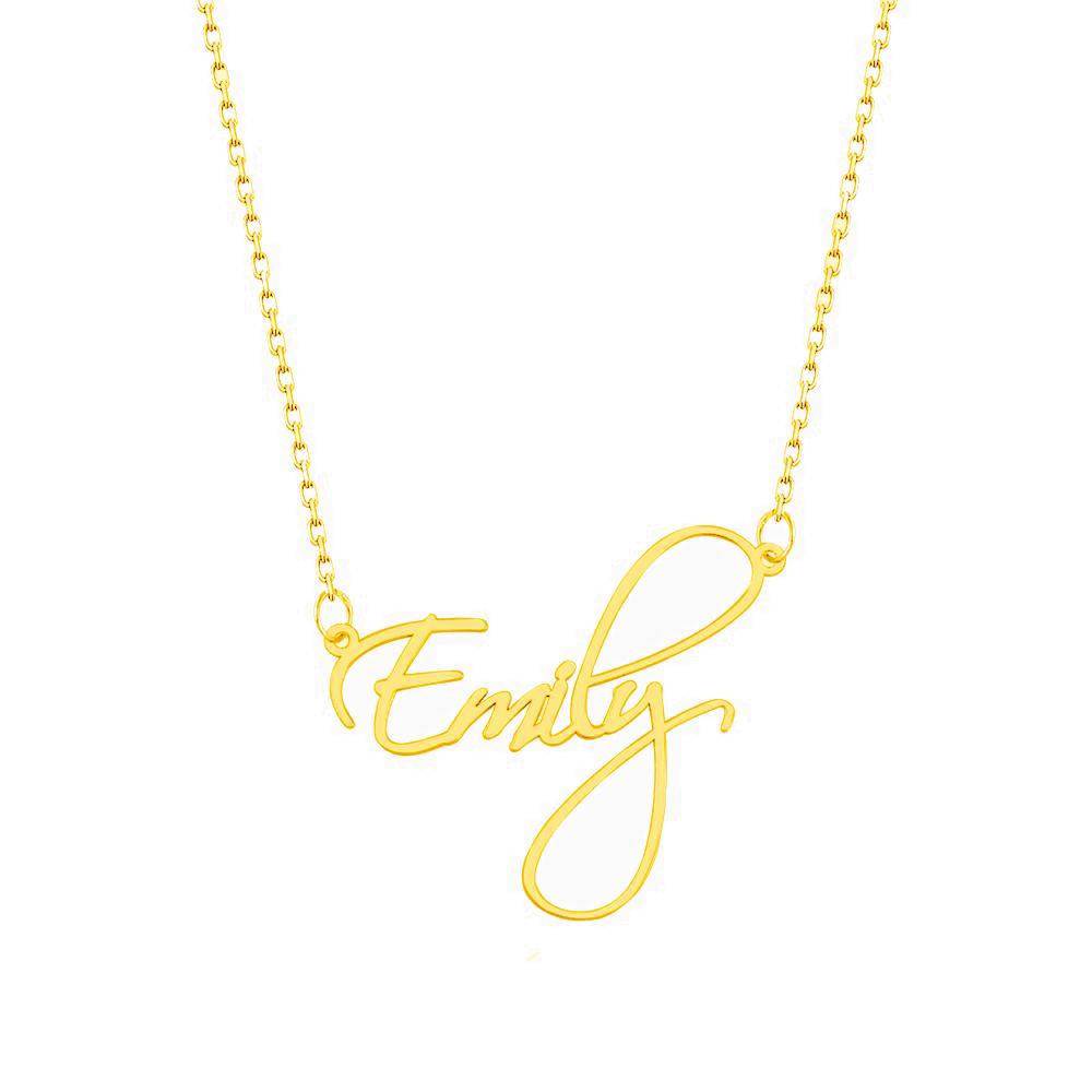 Collana con nome - Variante corsivo