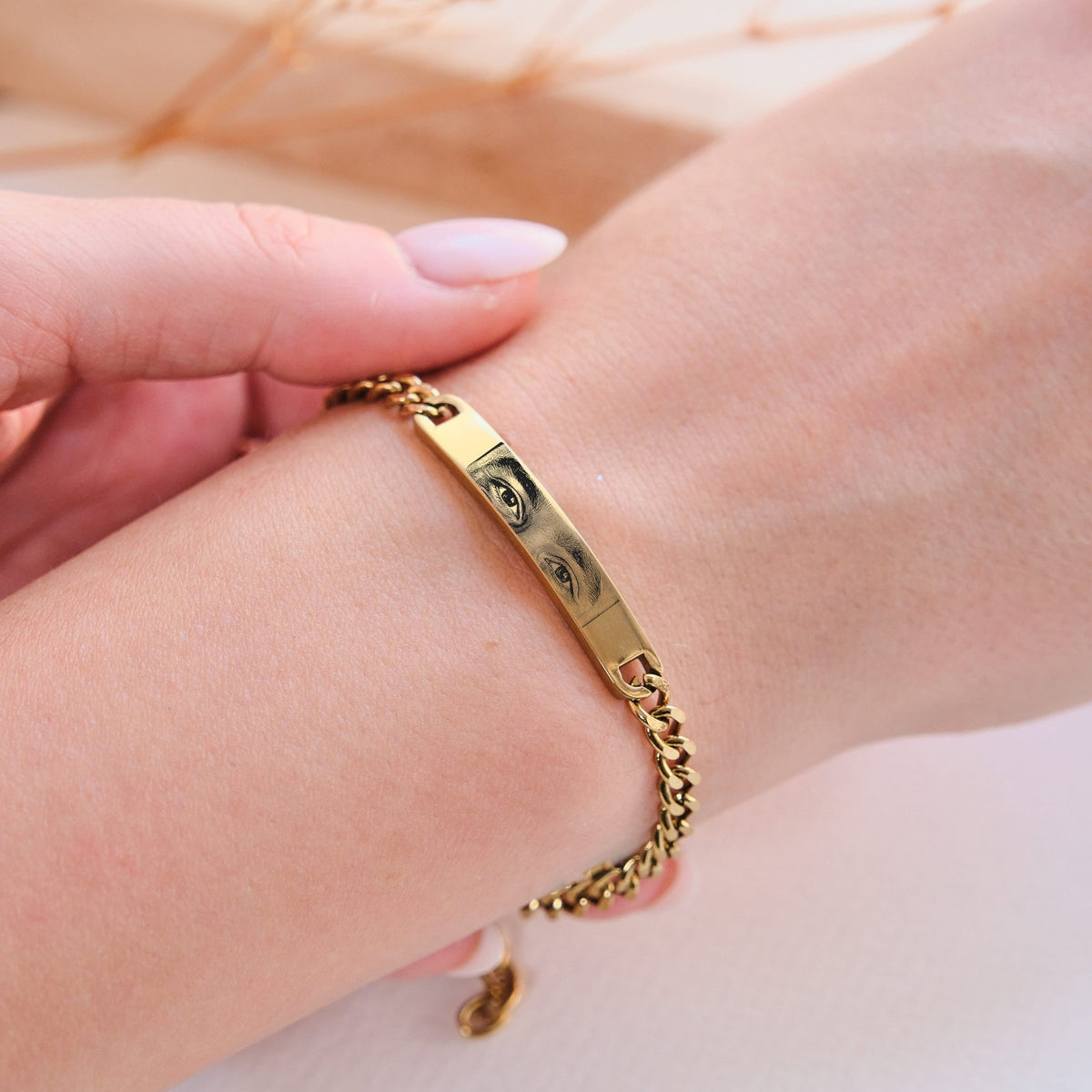 Partnerarmband mit Fotogravur