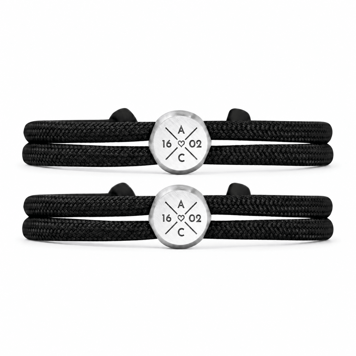 Segeltau Partnerarmband mit Gravur - OTANTO