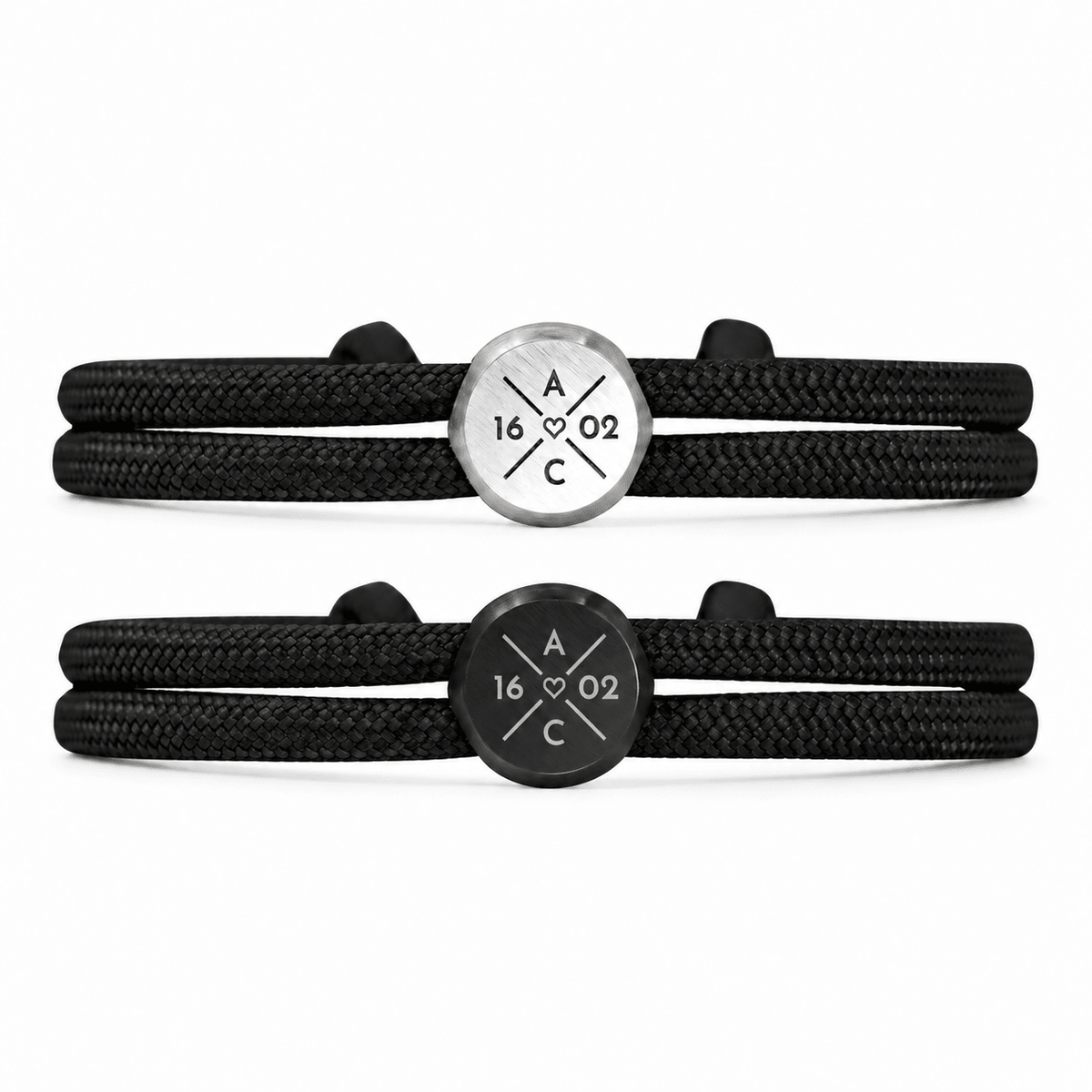 Segeltau Partnerarmband mit Gravur - OTANTO