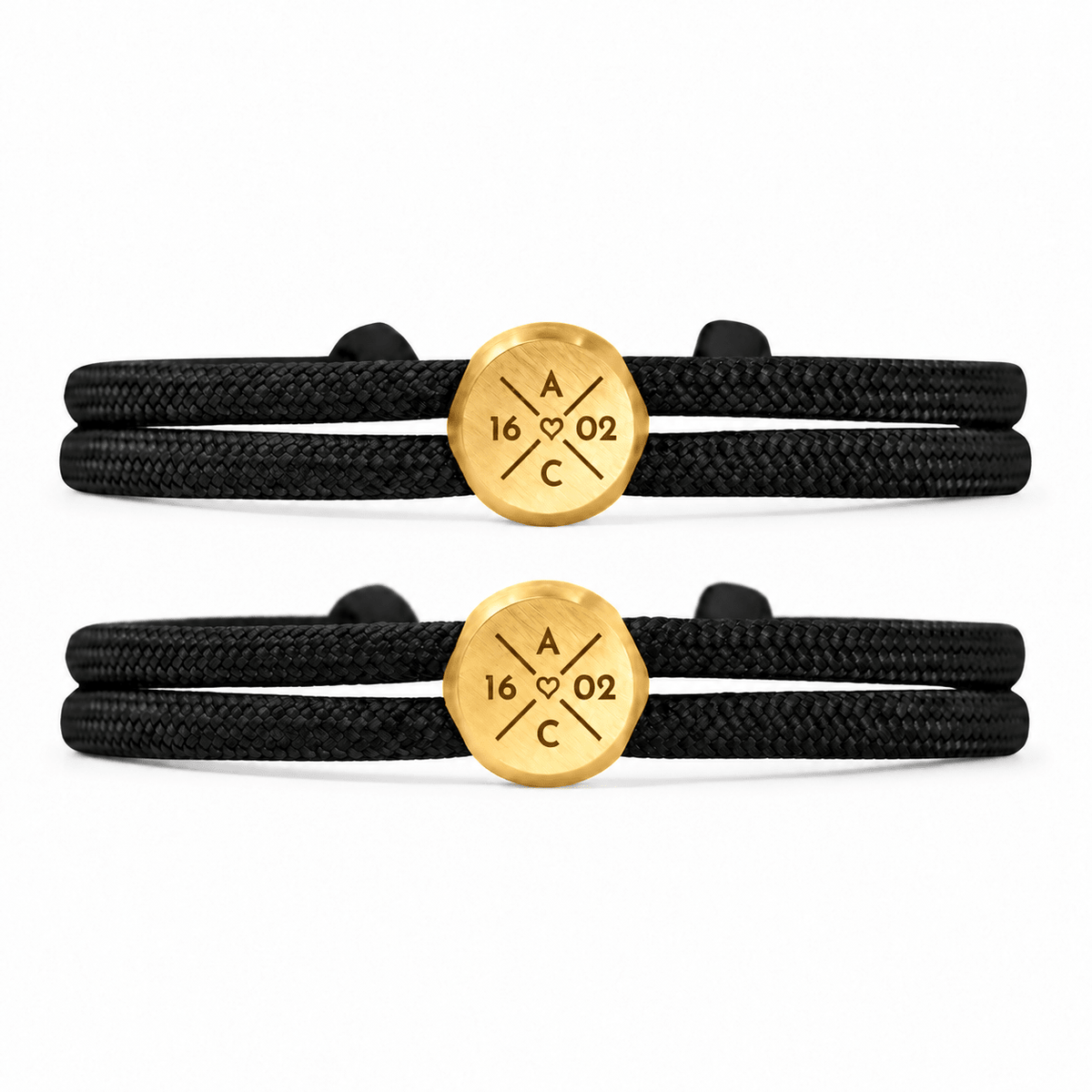 Segeltau Partnerarmband mit Gravur - OTANTO