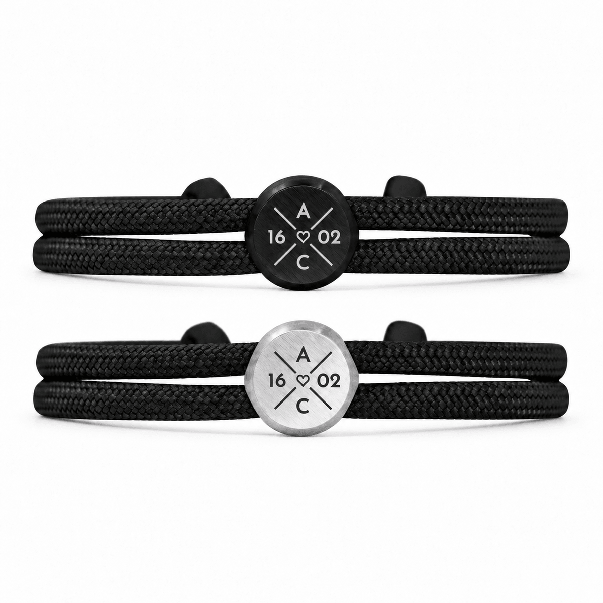 Segeltau Partnerarmband mit Gravur - OTANTO