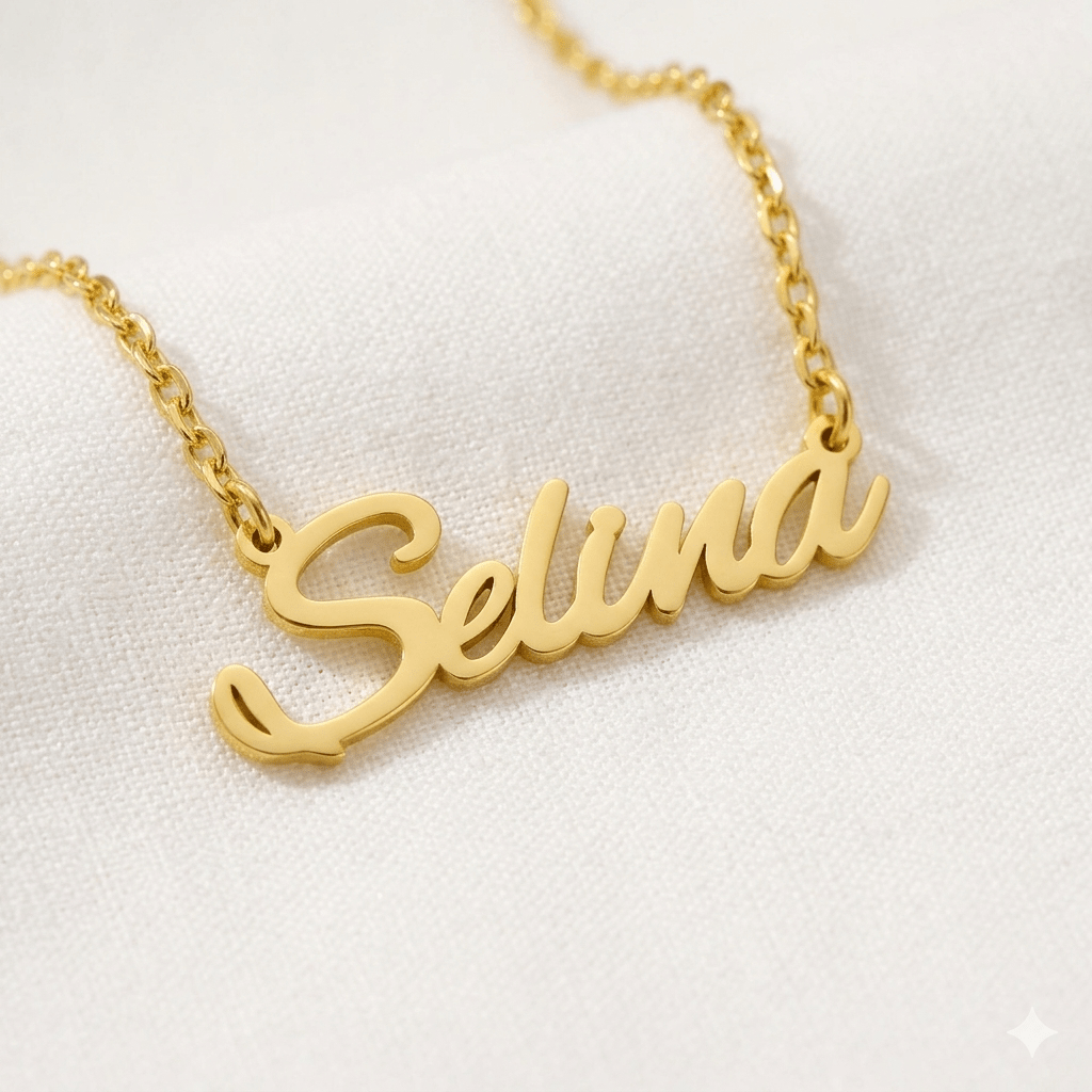 585er Gold Namenskette - Variante Selina - OTANTO