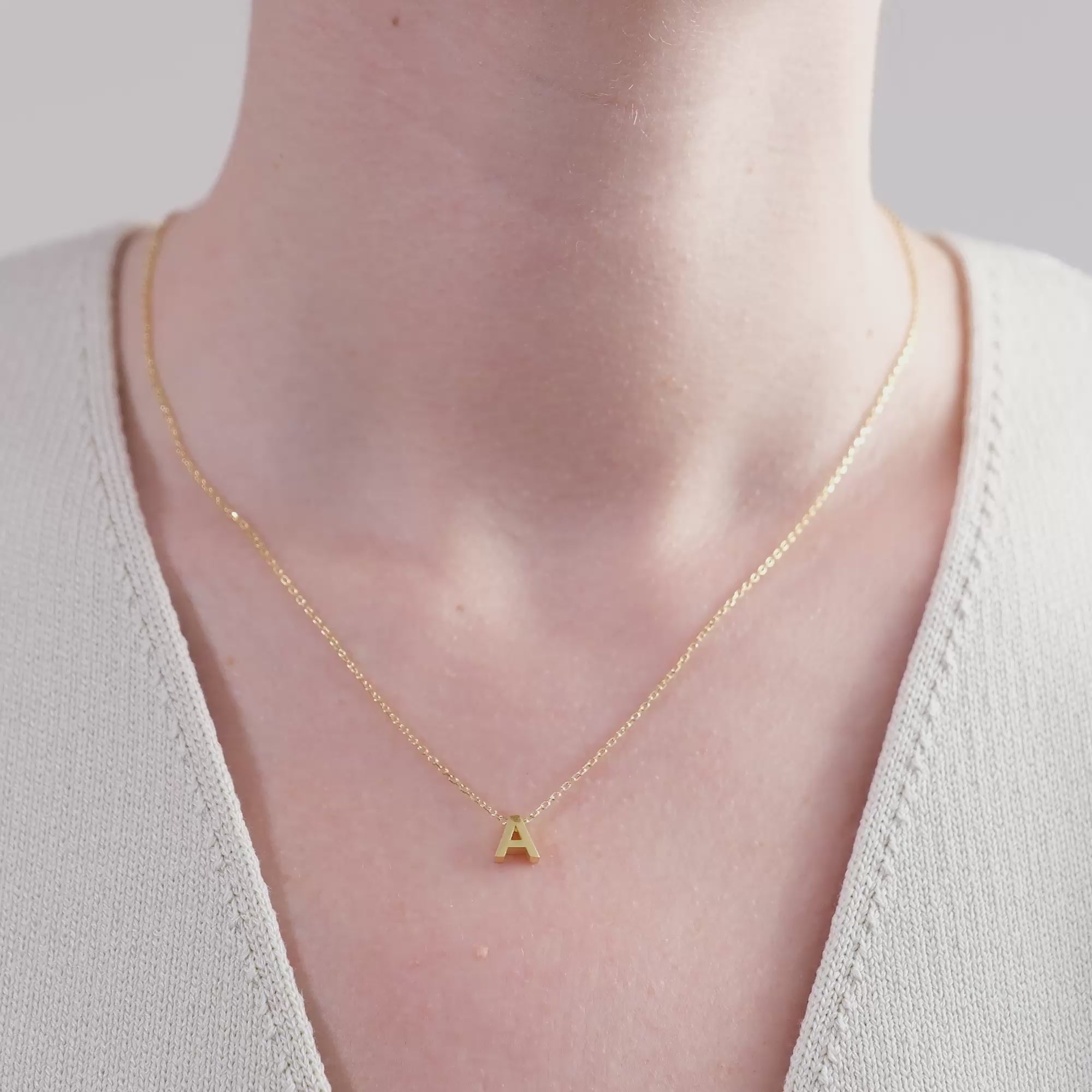 Collana con Iniziale 3D