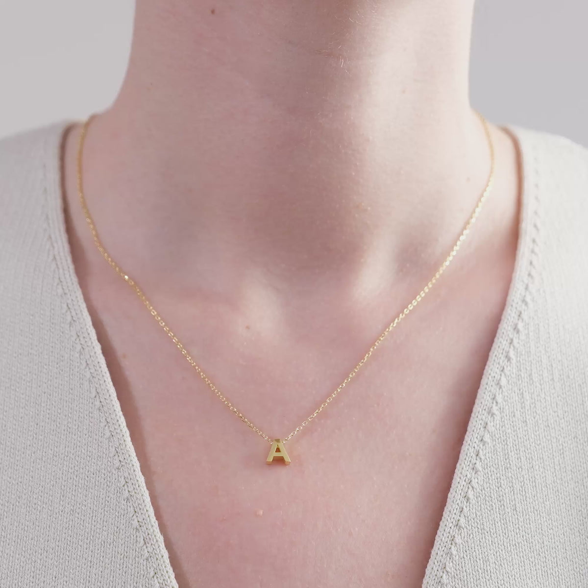 Collana con Iniziale 3D