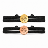 Segeltau Partnerarmband mit Gravur - OTANTO
