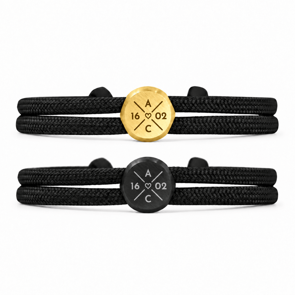 Segeltau Partnerarmband mit Gravur - OTANTO