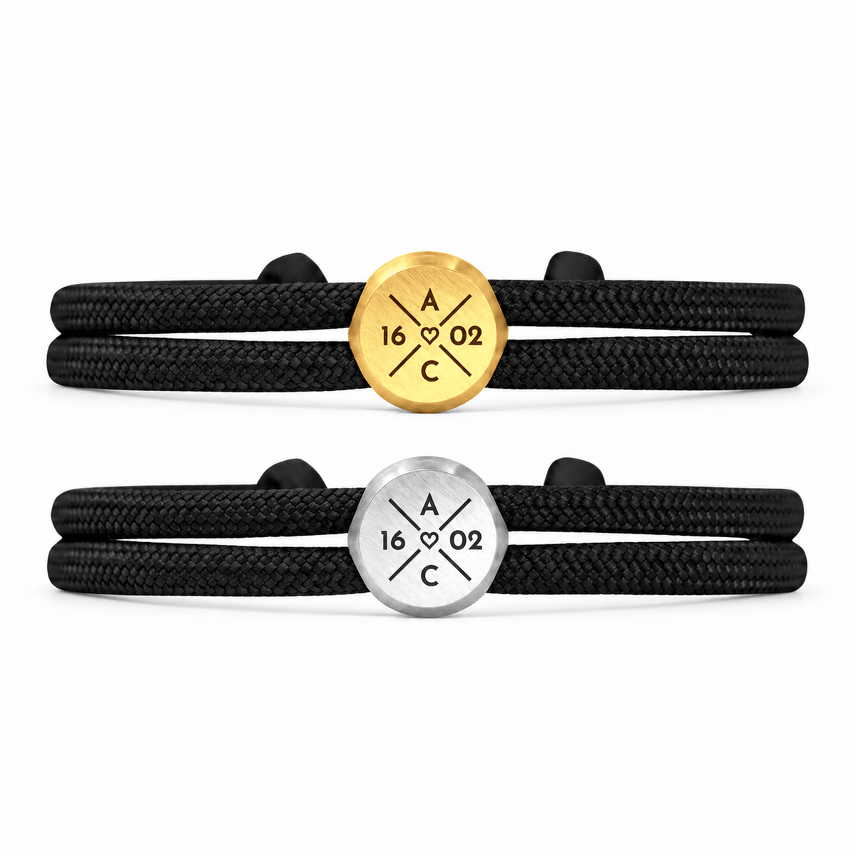 Segeltau Partnerarmband mit Gravur - OTANTO