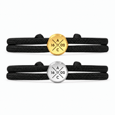 Segeltau Partnerarmband mit Gravur - OTANTO