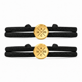 Segeltau Partnerarmband mit Gravur - OTANTO