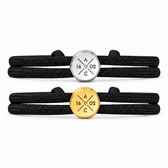 Segeltau Partnerarmband mit Gravur - OTANTO