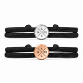 Segeltau Partnerarmband mit Gravur - OTANTO