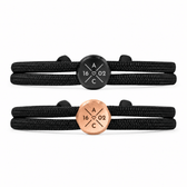 Segeltau Partnerarmband mit Gravur - OTANTO
