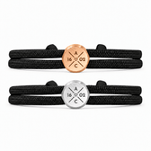 Segeltau Partnerarmband mit Gravur - OTANTO